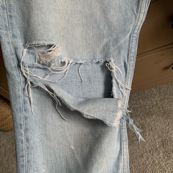ZARA distressed wedgie fit denim - Picture 5 of 6